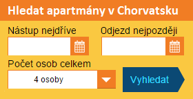 Apartmány v Chorvatsku