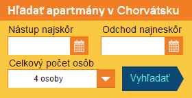 Apartmány Chorvátsko